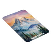 山ライニエ国立公園ウォーター絵画カラー マグネット (右側)