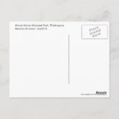 山ライニエ国立公園トラベルフォト ポストカード (裏面)