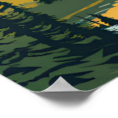 山ライニエ国立公園トラベ伝統的ルPS ポスター (角)