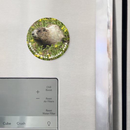 山ライニエ国立公園マルモート写真 マグネット (インサイチュ (冷蔵庫))