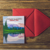 山ライニエ国立公園ヴィンテージはがき ポストカード