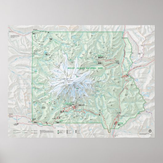 山ライニエ国立公園 ポスター (正面)