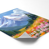 山ライニエ国立公園 | ワシントントラベル ポスター (角)