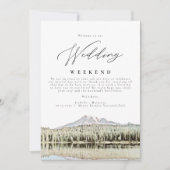 山ライニエ結婚ー山の歓迎日程 招待状 (正面)