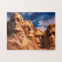 山ラシュモアの彫刻山 ジグソーパズル