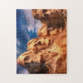 山ラシュモアの彫刻山 ジグソーパズル (縦)