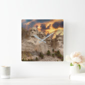 山ラシュモアアットデュスク スクエア壁時計 (ホーム)