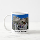 山ラシュモアサウスダコタ記念物 コーヒーマグカップ (左)