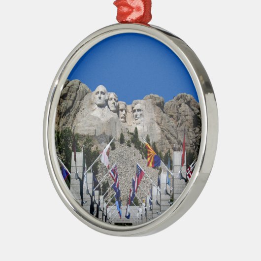 山ラシュモアサウスダコタ記念物 メタルオーナメント (左)