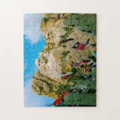 山ラシュモアサウスダコタ。 ジグソーパズル (縦)