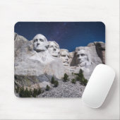 山ラシュモアタイムラプススカイ マウスパッド (マウス)