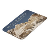 山ラシュモア国民記念冬の雪 マグネット (左側)