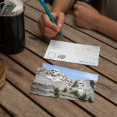 山ラシュモア水彩絵葉書 招待状