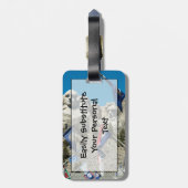 山ラッシュモアの旗の館 – 簡単IDパーソナル ラゲッジタグ (裏面縦)