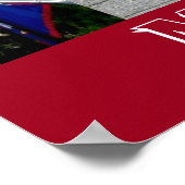 山ラッシュモアカスタマイズ可能な写真のお土産 ポスター (角)