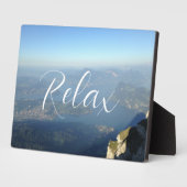 山リラックス湖パラダイスランドスケープ フォトプラーク (側面)