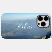 山リラックス湖パラダイスランドスケープ Case-Mate iPhoneケース (裏面 (横))