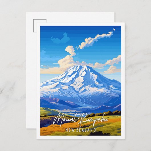 山ルアペフニュージーランドヴィンテージ旅行 ポストカード (正面/裏面)
