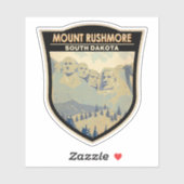 山ルシュモアサウスダコタトラベルアートヴィンテージ シール (シート)