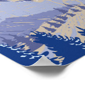 山ルシュモアサウスダコタトラベルアートヴィンテージ ポスター (角)