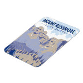 山ルシュモアサウスダコタトラベルアートヴィンテージ マグネット (左側)