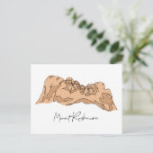 山ルシュモアサウスダコタ ポストカード (スタンド正面)