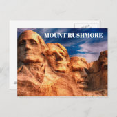 山ルシュモアブラックヒルズサウスダコタUSA旅行 ポストカード (正面/裏面)
