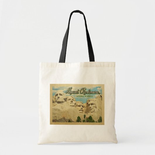 山ルシュモアヴィンテージ旅行国民記念館 トートバッグ (正面)