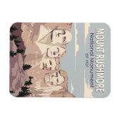 山ルシュモア国家記念碑サウスダコタ マグネット (横)