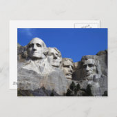 山ルシュモア国民記念碑 ポストカード (正面/裏面)