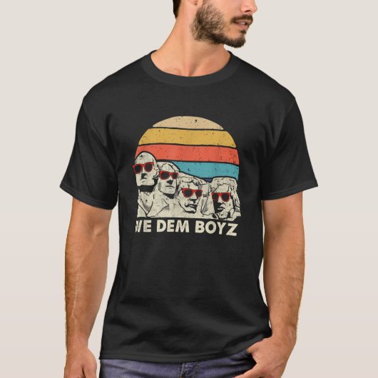 山ルシュモア7月4日アメリカ合衆国国旗4日 Tシャツ (正面)