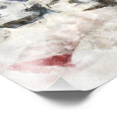 山ルシュモア、アメリカ国旗を振る フォトプリント            (角)