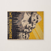 山ルシュモア、サウスダコタ ジグソーパズル (横)