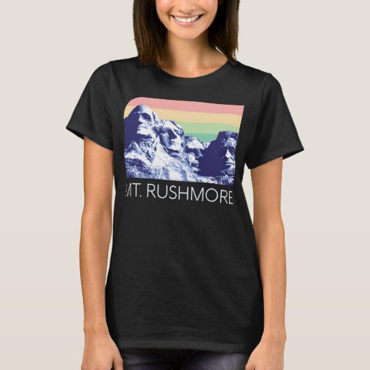 山ルシュモアUSA国立記念碑の歴史的建造物 Tシャツ (正面)