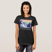 山ルシュモアUSA国立記念碑の歴史的建造物 Tシャツ (正面フル)