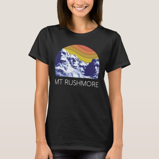 山ルシュモアUSA国立記念碑の歴史的建造物 Tシャツ (正面)