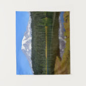 山レイニアとリフレクションレイクの写真 タペストリー (正面)