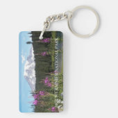 山レイニアとワイルドフラワーズシーニックランドスケープ キーホルダー (裏面)