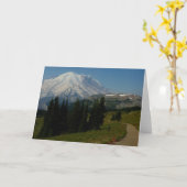 山レイニアのソース生地の尾根トレイル カード (黄色い花)