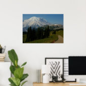 山レイニアのソース生地の尾根トレイル ポスター (ホームオフィス)