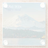 山レイニアオーバーレイクワシントンヴィンテージトラベル ガラスコースター (裏面)