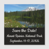 山レイニアレイクリフレクションとワイルドフラワー (正面)