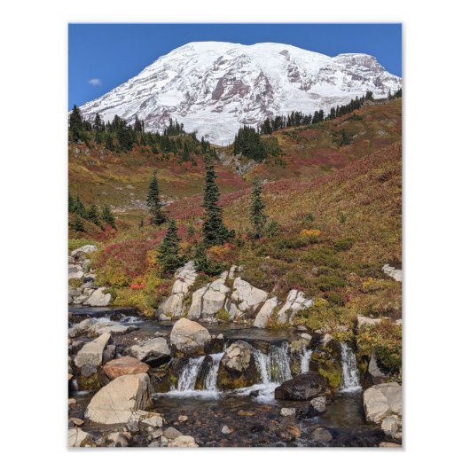 山レイニアーアンドエディスクリーク フォトプリント (正面)