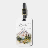 山レイニアーワシントンウォーターカラーシーナリー ラゲッジタグ (正面縦)