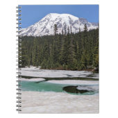 山レイニア凍っていと湖の写真 ノートブック (正面)