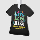 山レイニア国立公園レトロ60s 70sハイキング オーナメント (正面)