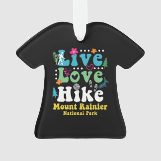 山レイニア国立公園レトロ60s 70sハイキング オーナメント