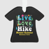 山レイニア国立公園レトロ60s 70sハイキング オーナメント (正面)