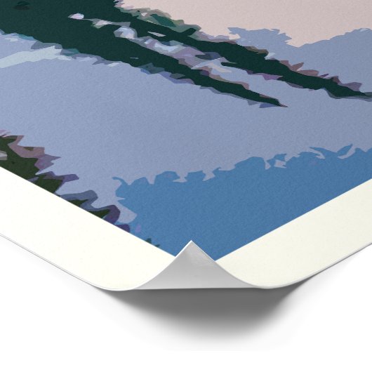 山レイニア国立公園ヴィンテージポスター ポスター (角)