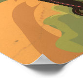 山レイニア国立公園ヴィンテージ旅行ポスター ポスター (角)